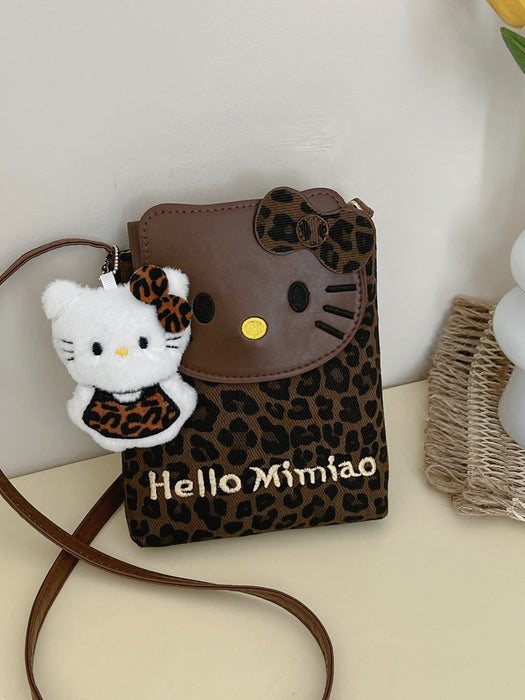 Wholesale Leopard Print PU Phone Shoulder Bag Accessory