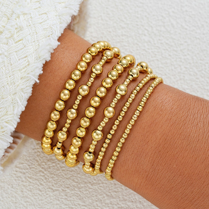 Wholesale CCB round pearl bow bracelet