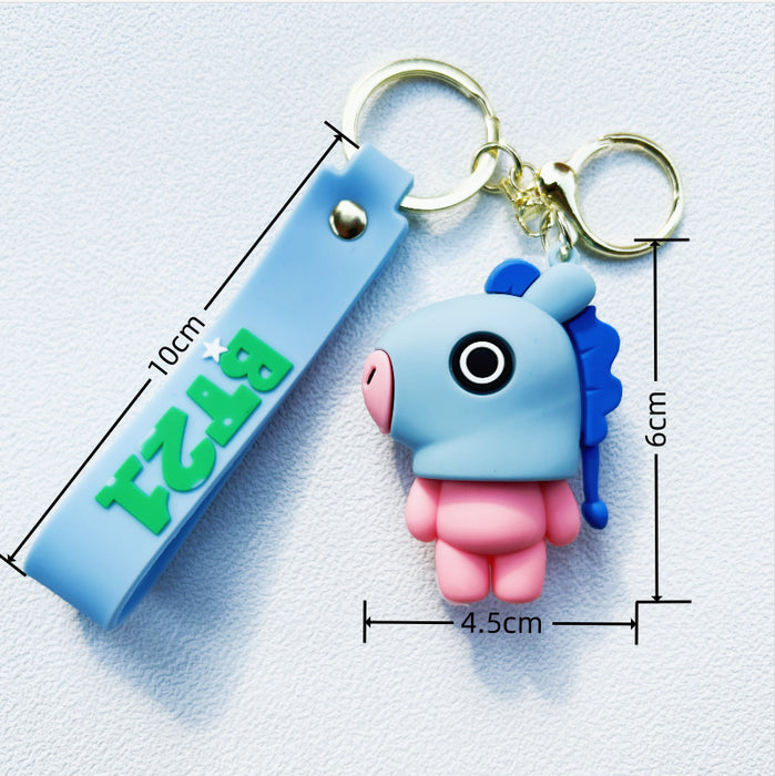 Wholesale PVC Cartoon Doll Keychain JDC-KC-WuYi011