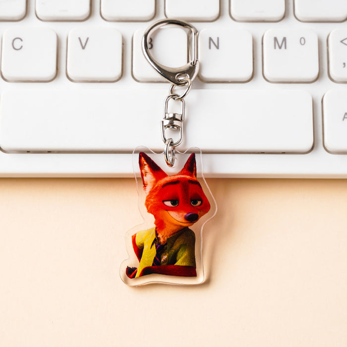 Wholesale Cute Cartoon Acrylic Couple Keychains