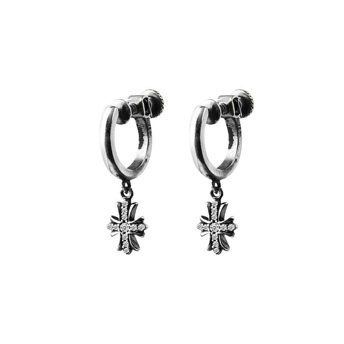 Wholesale Personalized earrings without ear holes, made with vintage cross ear clips and earrings