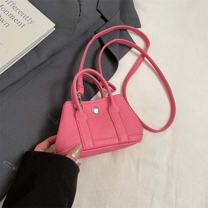 Wholesale Children's bag with high-end lychee pattern mini garden bag, girls' parent-child fashion show crossbody bag