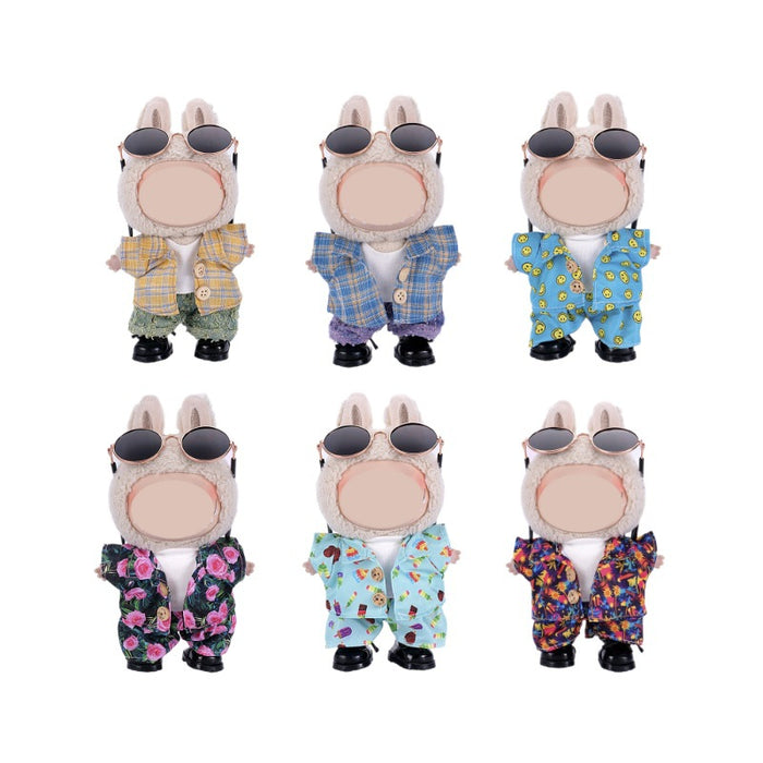 Wholesale Only Clothes Character Pattern Overalls Set doll clothes