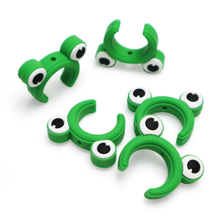 Wholesale of 50PCS Frog Silicone Beads JDC-BDS-JiaHaoshun028