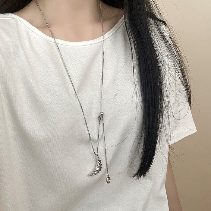 Wholesale Cattle Bag Donut Pull-out Necklace Women's Long South Clavicle Chain