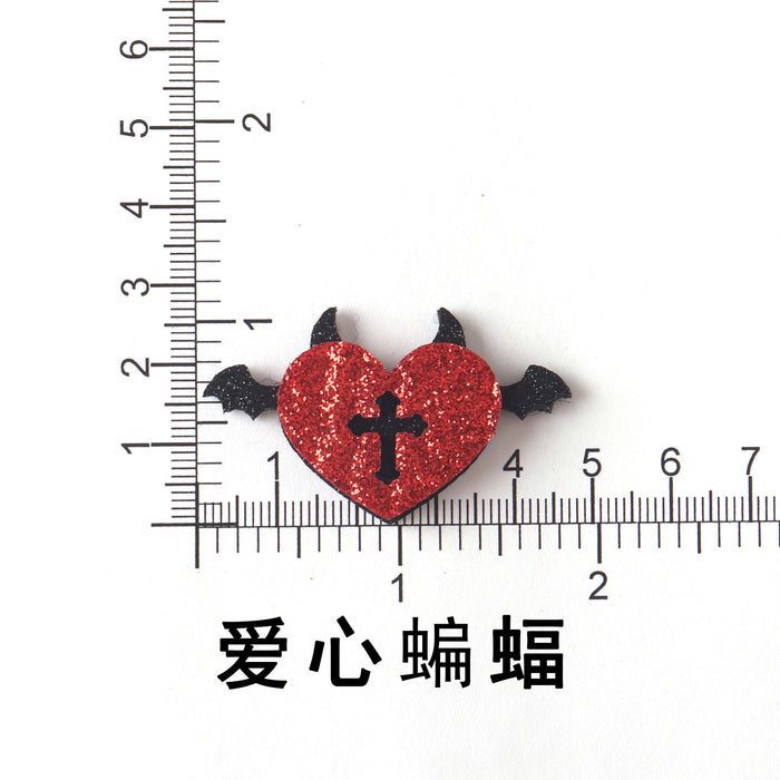Wholesale  Pumpkin Ghost Felt DIY Hair Clip Craft Kit Decorative Accessory For Kids Boutique Resale Gift