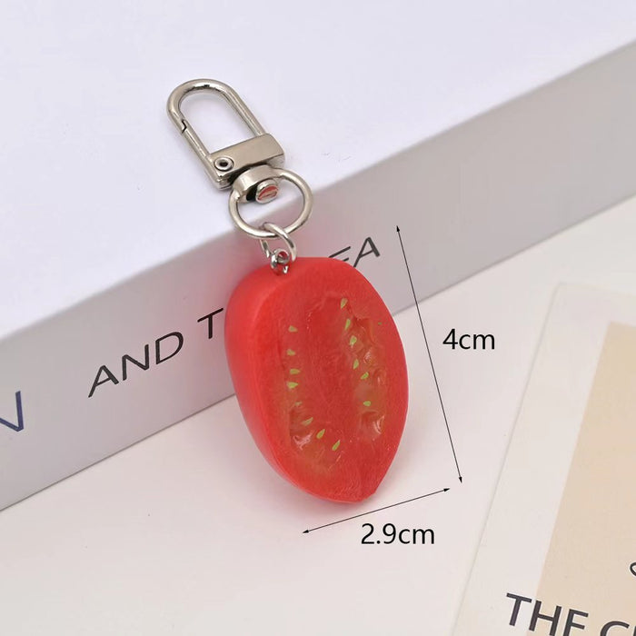Wholesale Fruity PVC Keychain Chic Decorative Accessory for Bag Charm or Gift MOQ≥2