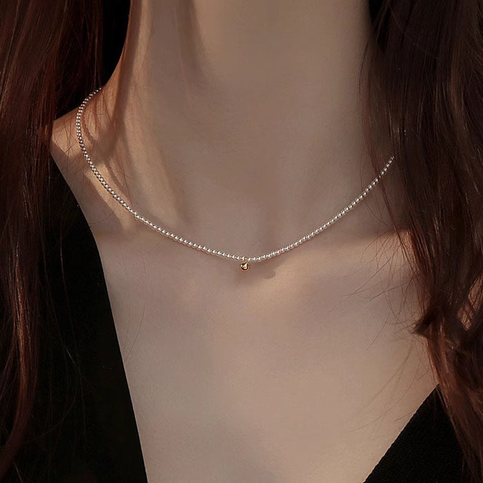 Wholesale S925 Silver  Necklace Women's  Clavicle Chain choker necklace