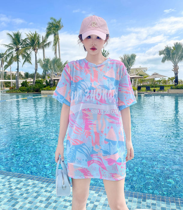 Wholesale New Split Student Sports Hot Spring Conservative Training Swimsuit 3-Piece Women's Swimsuit