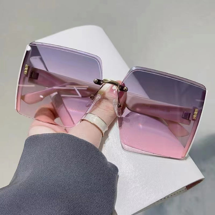 Wholesale Frameless border UV sunshade sunglasses