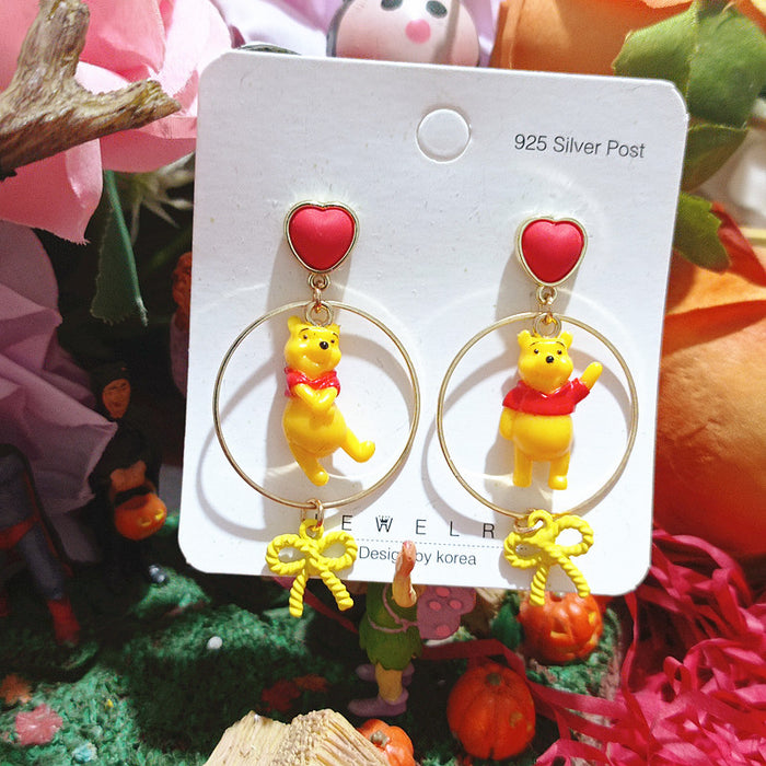 Wholesale Cartoon Cute Resin Earrings JDC-ES-Xingj058