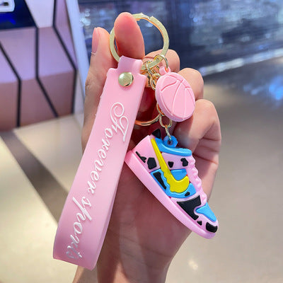 Wholesale Metal Soccer Star Cartoon Keychain Decorative Car Key Accessory MOQ≥2
