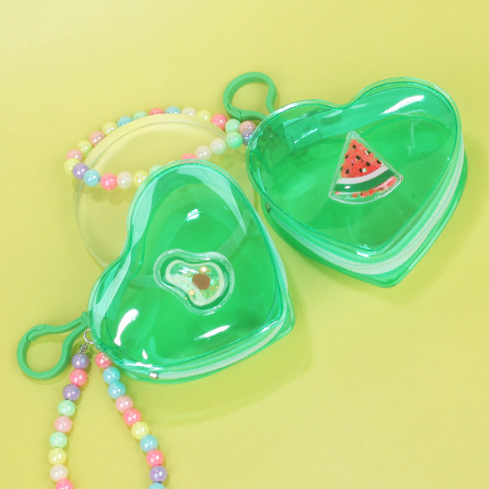 Wholesale Trendy Transparent PVC Jelly Coin Purse In Banana Color Portable Small Storage Pouch With Keychain Cute Everyday Bag Charm For Resale