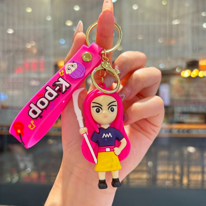 Wholesale KPOP  small PVC pendant keychain
