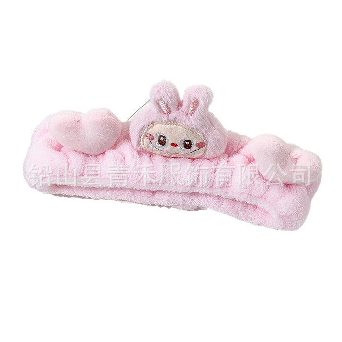 Wholesale Cartoon  Cloth Wash Face Hair Band Girls Cute Plush Hair Band Makeup Mask Pressure Hair Headband Hair Accessories