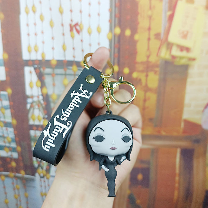 Wholesale Wednesday Addams Keychain Wednesday Addams American TV Series Addams Family Key Pendant JDC-KC-YYi017