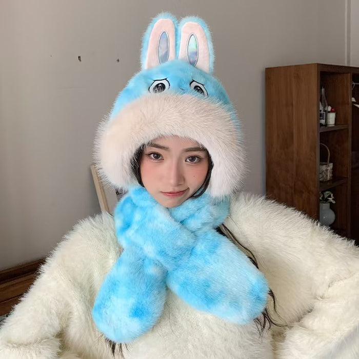 Wholesale Winter warm hat with one-piece cold protection