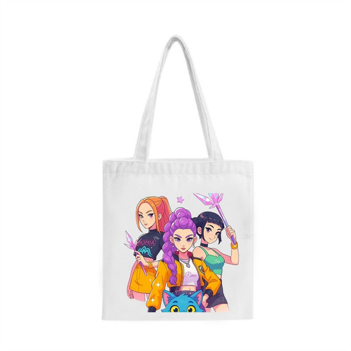 Wholesale KPOP cartoon character printed canvas shoulder bag