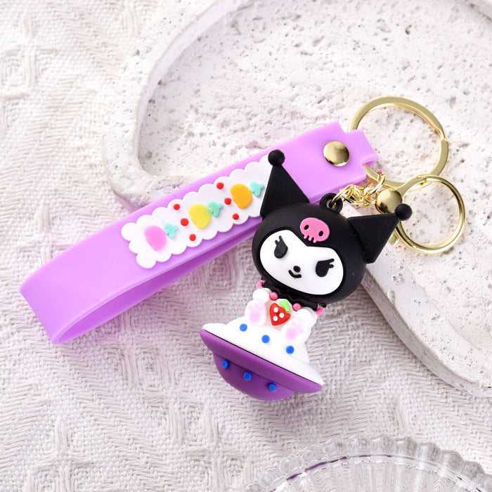 Wholesale Cartoon Silicone Cute Doll Keychain