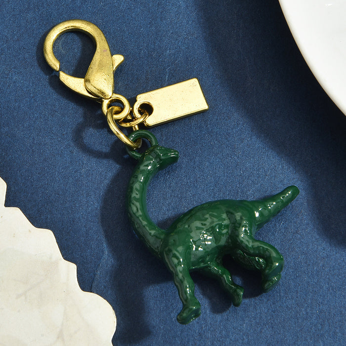 Wholesale Multi Style Dinosaur Clover Heart Animal Gold Alloy Keychain Pendant Fashion Jewelry Accessory