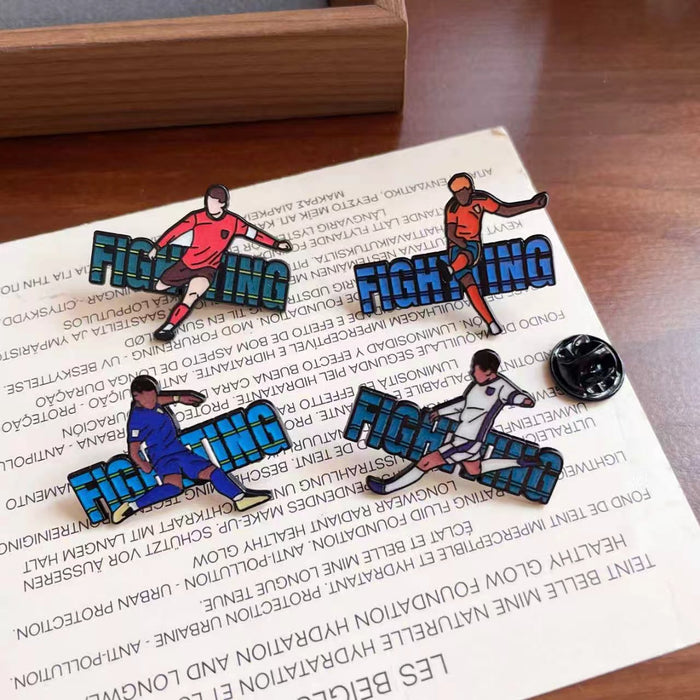 Wholesale Football Metal Badge Brooch