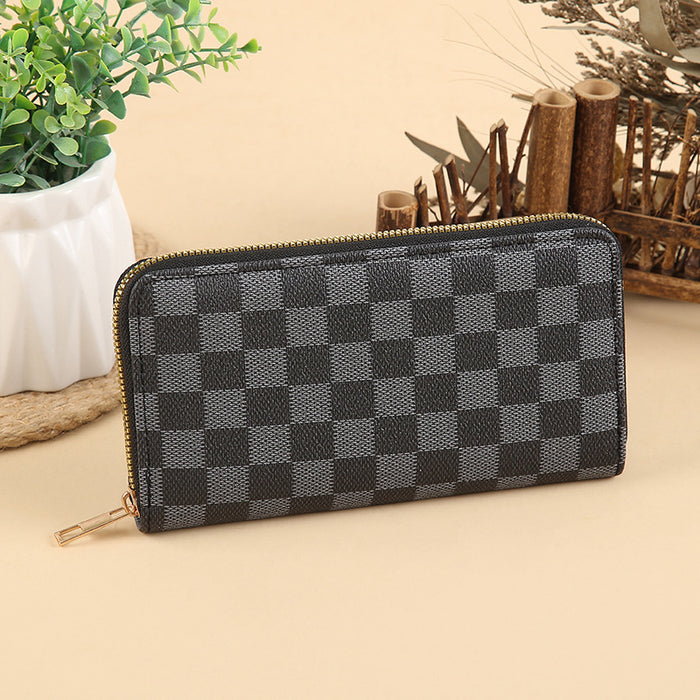 Wholesale Stylish PU Leather Multi-function Long Wallet with Card Slots MOQ≥3
