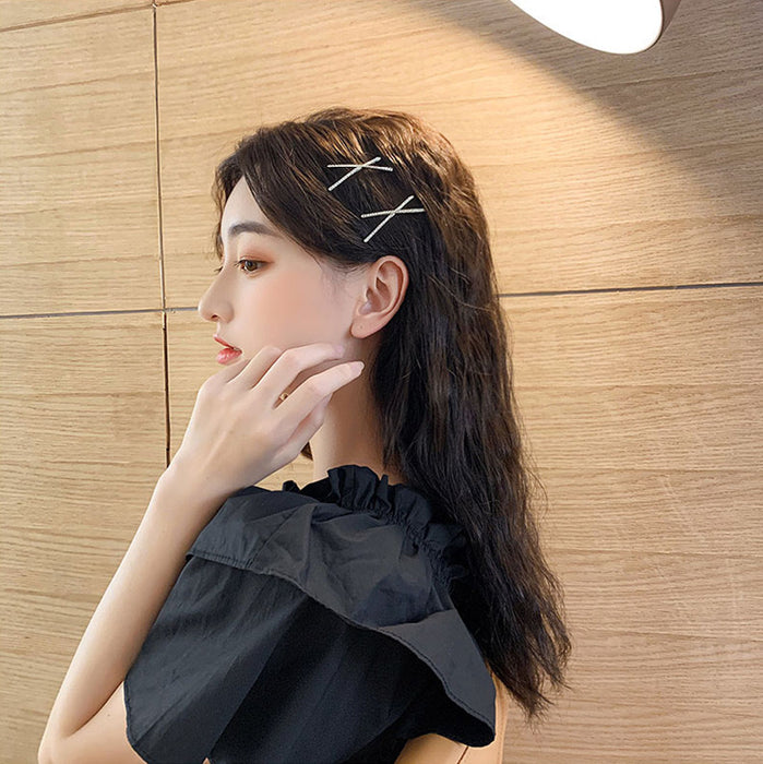Wholesale Hairclip Simple Clip Rhinestone Bangs Clip Side Clip Girl's Top Clip Women's Hairpin