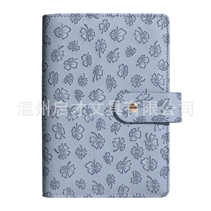 Wholesale Binder Customized Hand Ledger Leather Pu Loose-Leaf Cash Budget Ledger