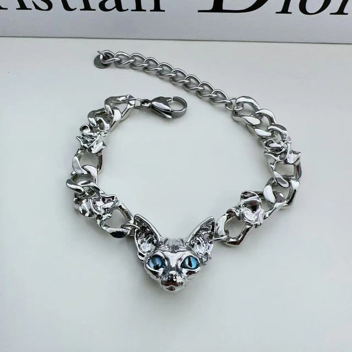 Wholesale Meow Star Titanium Steel Bracelet JDC-BT-YanH009