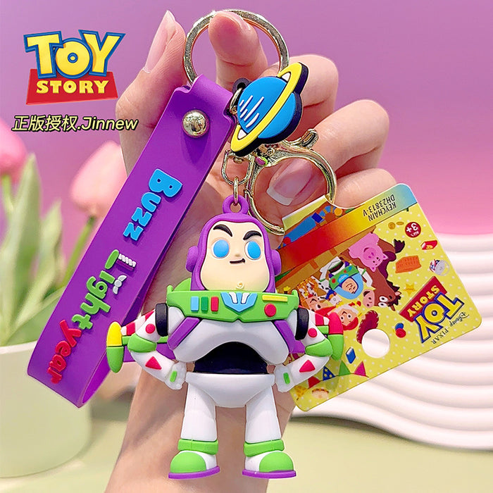 Wholesale Cute Cartoon Three-dimensional PVC Keychain JDC-KC-NiuG003