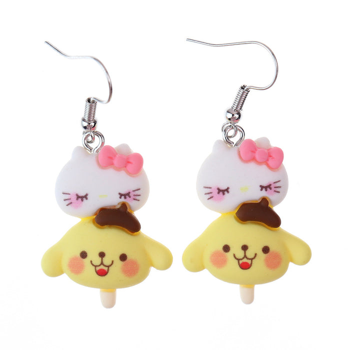 Wholesale Cartoon Food Resin Earrings JDC-ES-niqing020