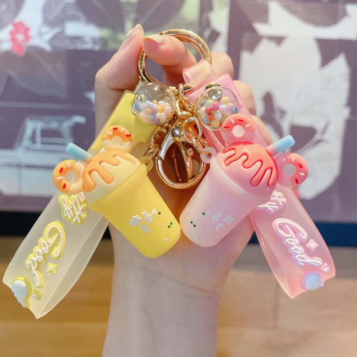 Wholesale Creative ice cream PVC keychains