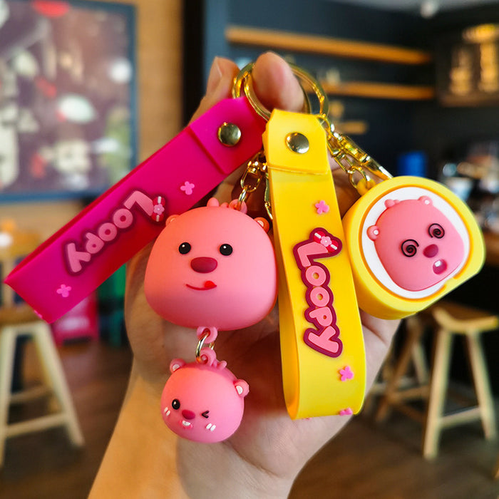 Wholesale Cartoon Doll Silicone Keychain JDC-KC-Tingm214