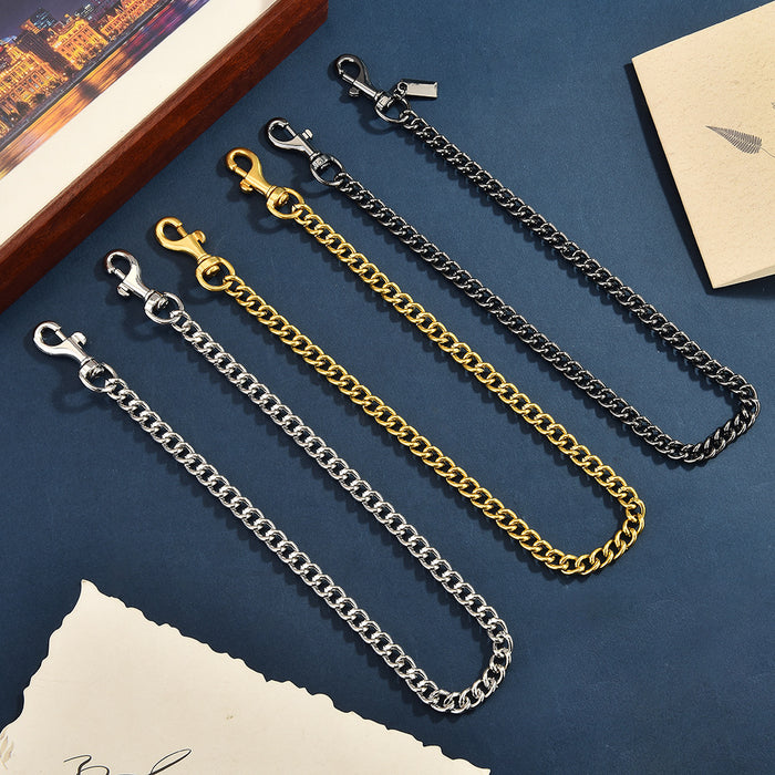 Wholesale Vintage Metal Bag Chain Charm With Cross And Roman Numeral Pattern Antique Silver Finish Fashion Accessory