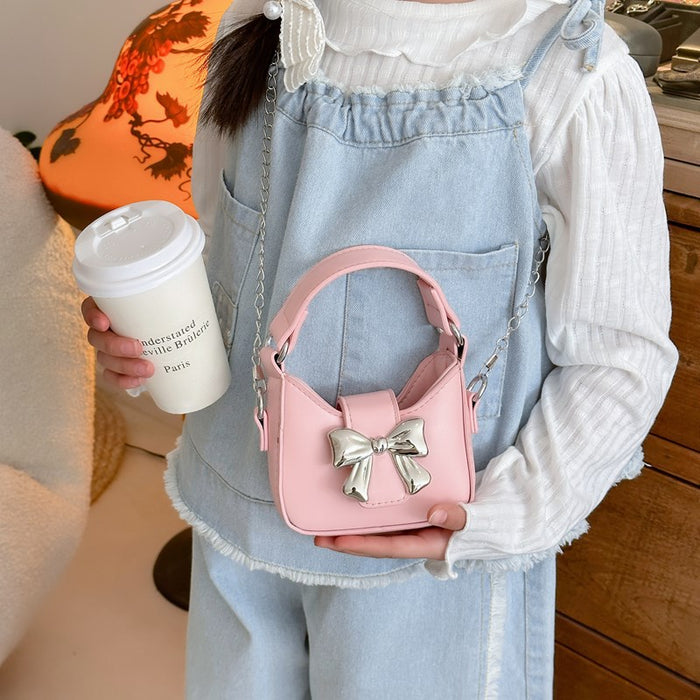 Wholesale Crossbody bag mini children's butterfly fashionable single shoulder PU chain bag