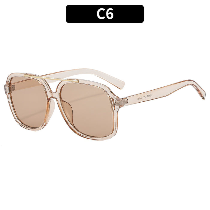 Wholesale Retro Square Pilot Sunglasses for Women - UV400 Fashion Sunwear for Outings