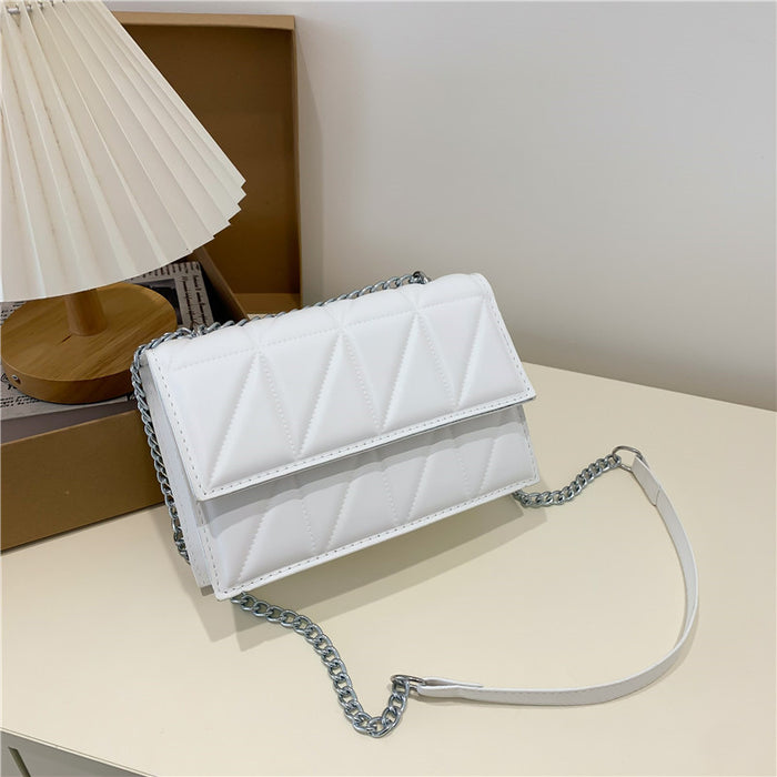 Wholesale PU Diamond Chain Embroidery Crossbody Shoulder Bag JDC-SD-MingShuo004