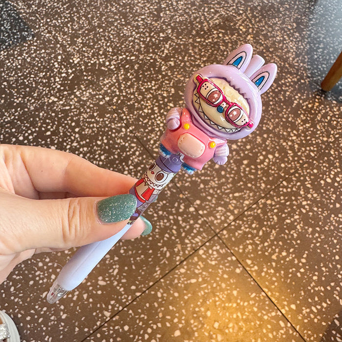 Wholesale Three-Dimensional Funny Press Gel Pen High-Looking Student Exam Quick-Drying Soft Grip Ballpoint Pen