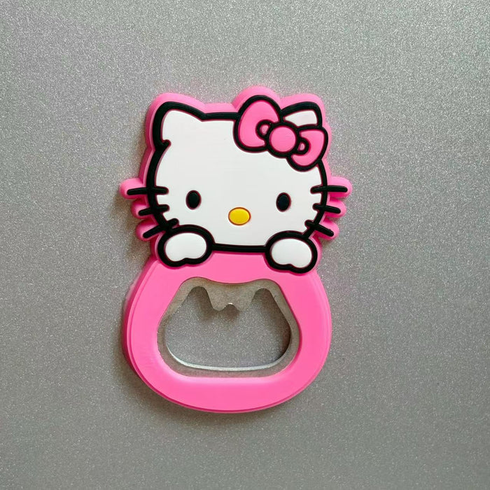 Wholesale Cartoon Cat Folding Bottle Opener Fridge Magnet Party Favor