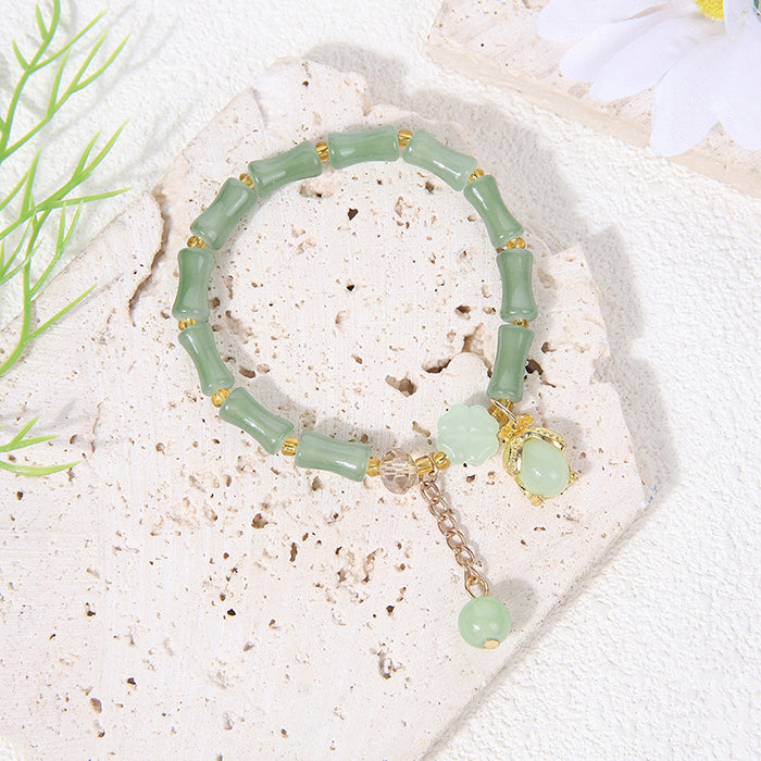Wholesale Bamboo bracelet high bracelet peace buckle jade gourd bracelet jewelry