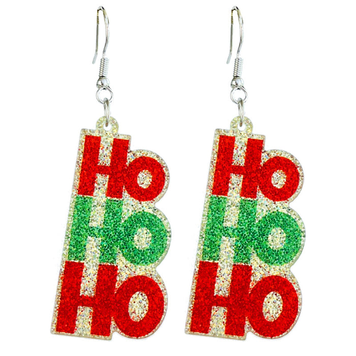 Wholesale Christmas Shining Girl Party Earrings