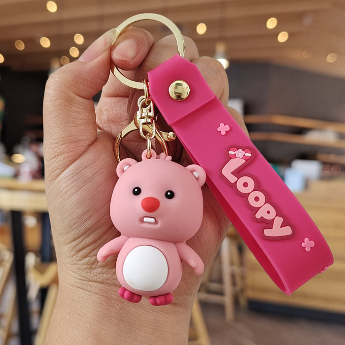 Wholesale  Cute  keychain pendant  doll ornaments  small gift cartoon car key chain