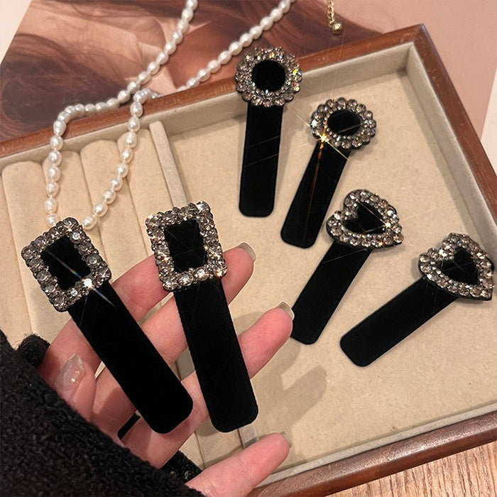 Wholesale Flocking Hairpin Clip Front Side Bangs Advanced Sense Hairpin Headwear