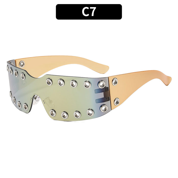 Wholesale Punk Studded Sunglasses UV400 Sun Protection Fashion Accessory Gift Boutique