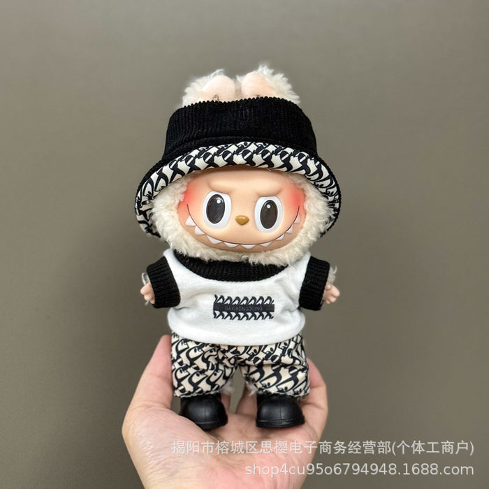 Wholesale 17cm Doll Pendant Plush Toy Clothes Set Skirt