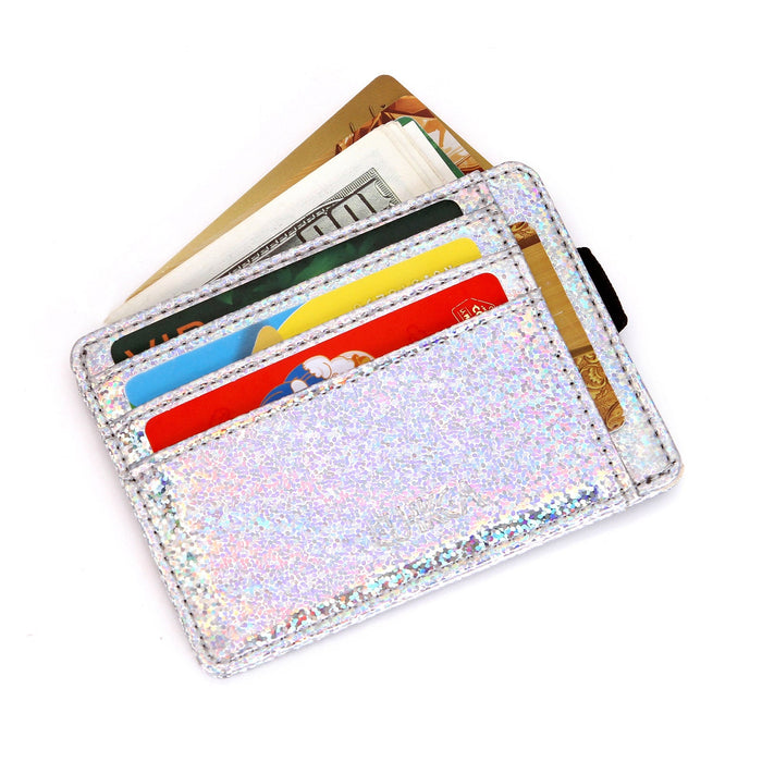 Wholesale Laser Sequin PU Leather Ladies Wallet JDC-WT-KuK001