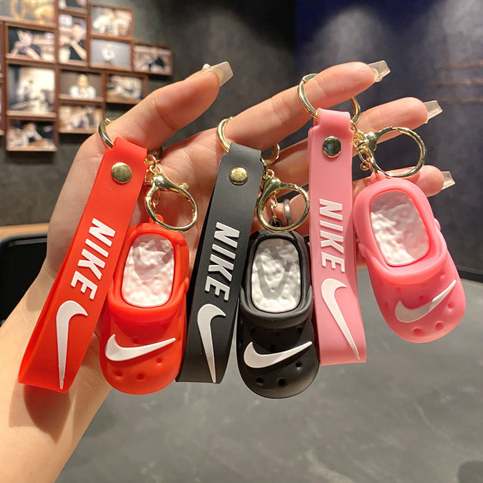 Wholesale Chic Slipper Keychain Metal Keyring Bag Charm MOQ≥2