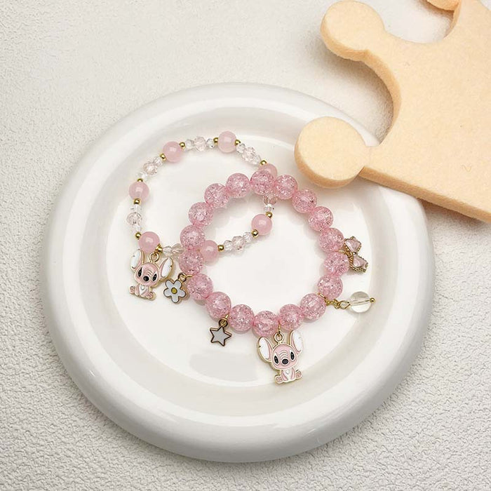 Wholesale Cute cartoon character crystal bracelet for children