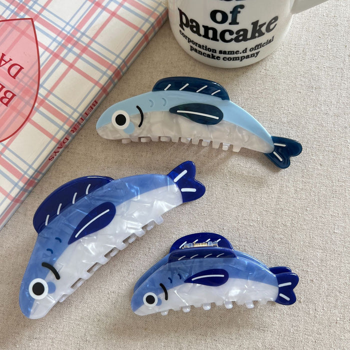 Wholesale Sardine Grab Clip Hair Grab Cartoon Back of Head Clip All-match