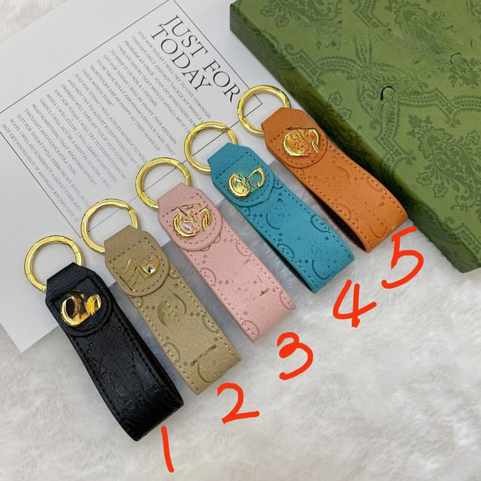 Wholesale Leather Luxury Braided Pattern Keychain JDC-KC-Shih008